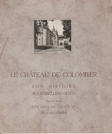 Suisse - LE CHÂTEAU DE COLOMBIER - Édité Par Les Amis Du Château - 14 Pages - MAUVAIS ÉTAT - Colombier