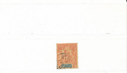 Guadeloupe Timbre Type Groupe N° 36 Oblitéré Oblitération Grand Bourg 30 Octobre 1901 - Used Stamps