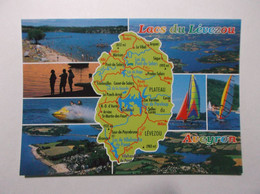 VEZINS DE LEVEZOU "Lacs De Lévezou " Multivues Et Carte Touristique - Other Municipalities