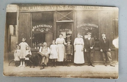 CPA Restaurant " A L'ancien Chauffeur "  Au Pied D'un Passage 66 Rue Couverte A Paris? A Identifier - Restaurants