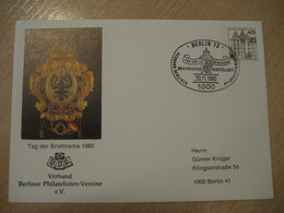 BERLIN 1980 Briefmarken Ausstellung Private Cancel Postal Stationery Cover BERLIN GERMANY - Sobres Privados - Usados