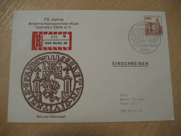 BERLIN 1979 Briefmarkensammler Klub Spandau Private Cancel Postal Stationery Cover BERLIN GERMANY - Private Covers - Used