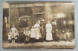 CPA Restaurant " A L'ancien Chauffeur "  Au Pied D'un Passage Au 66 D'une Rue Couverte A Paris? A Identifier - Restaurants