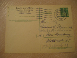 BERLIN SW11 1958 Cancel Postal Stationery Card BERLIN GERMANY - Postcards - Used
