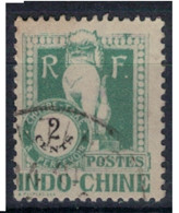 INDOCHINE     N°  YVERT :   TAXE 34 ( 5 ) OBLITERE       ( Ob   10/15 ) - Timbres-taxe