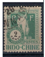 INDOCHINE     N°  YVERT :   TAXE 34 ( 8 ) OBLITERE       ( Ob   10/15 ) - Timbres-taxe