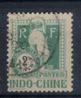 INDOCHINE     N°  YVERT :   TAXE 34 ( 9 ) OBLITERE       ( Ob   10/15 ) - Postage Due