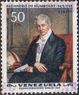 Venezuela Avion Obl Yv: 970 Mi:1800 Alejandro De Humboldt (cachet Rond) - Venezuela
