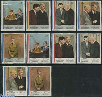 Sharjah 1971 Charles De Gaulle 10v, Mint NH, History - American Presidents - Politicians - Schardscha
