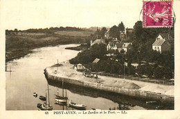 Pont Aven * Vue Sur Le Jardin Et Le Port - Pont Aven