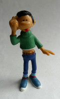 Figurine GASTON LAGAFFE à Une Idée PLASTOY 1988 - FRANQUIN 2ème Tirage Visage Couleur Du Plastique - Little Figures - Plastic