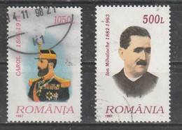 1997 - Personnalites  Mi No 5287/5288 - Used Stamps