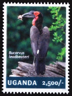 Uganda 2014 MNH, Southern Ground-hornbill, Birds, Hornbills - Kuckucke & Turakos