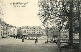 Vannes * La Place Gambetta Vue De La Rabine - Vannes