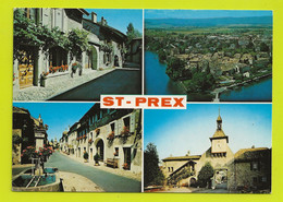 Suisse Vaud Saint ST PREX En 4 Vues VOIR DOS Timbre - Saint-Prex