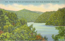 N41 Yellow Creek Knob & Calderwood Lake, Great Smoky Mountains National Park C1940 (Ashford Postcard Co.) - USA National Parks