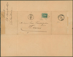 émission 1869 - N°30 Sur LAC Obl Pt 174 "Heer" (Daté De Givet, France 1870) > Anvers / Grains & Farines - 1869-1883 Léopold II