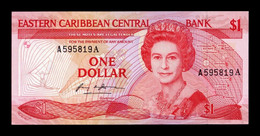 Estados Caribe East Caribbean Antigua 1 Dollar 1985 Pick 17a SC UNC - East Carribeans