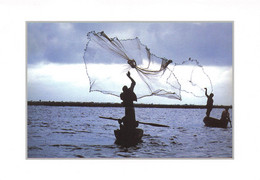 BENIN Pêcheurs Du Lac Nokouè COTONOU éditions HANSI à Benfeld Carte Vierge Non Circulé (Scans R/V) N° 51 \MP7110 - Benin