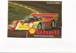 Auto Le Mans - Shell - Porsche - Automobile - F1