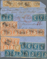 China - Foreign Offices: 1864: France 1862 Napoléon III Empire Dentelé Issue, 10 - Other & Unclassified