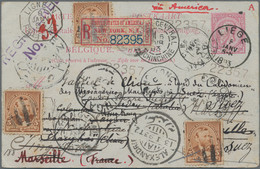 China - Foreign Offices: 1893 Very Spectacular ROUND THE WORLD 10c Belgium Posta - Altri & Non Classificati