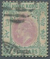 Hong Kong: 5 Dollar Wmk CA Purple And Blue Green Fine Used - Non Classés
