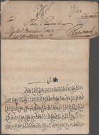 Indore: 1840, 3 May, 7 Page Letter Sent To The RAJA OF REWAH (Maharaja VISHWANAT - Altri & Non Classificati