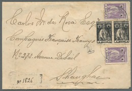 Macao: 1931, Registered Letter From MACAU To SHANGHAI, China Bearing Céres 1A An - Storia Postale