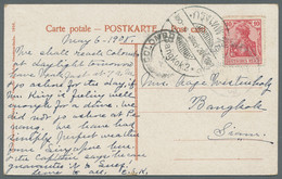 Thailand - Incoming Mail: 1904-1908, Fünf Belege Mit Klaren Ankunftstempeln Von - Thailand