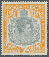 Bermuda: 1938/1953, KGVI High Value Definitives, 2 S. To 1 Pd. Complete Set, Min - Bermuda