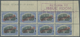 Chile: 1910, 100 Years Of Independence, 25c. Blue And Black In A Corner Block Of - Chile