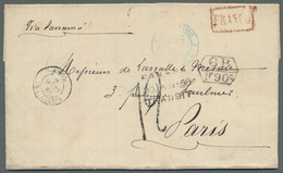 Guatemala - Stampless Letters: 1868, Vollständiger Brief Aus Guatemala-Stadt Nac - Guatemala