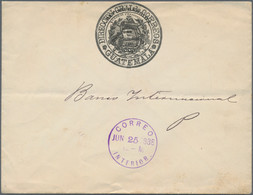 Guatemala: 1888 Official Envelope (small Faults) With Coat Of Arms Showing The Q - Guatemala