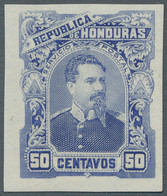 Honduras: 1891, President Bográn Issue, 2c. To 1 P., Eleven Imperf Colour Proofs - Honduras