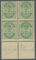 Denmark: 1895, "Wappen Im Oval" 5 Öre Grün Mit 12 3/4er Zähnung Im Postfrischem - Unused Stamps