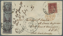 Italian States - Tuskany: 1855, May 29, Transatlantic Letter From FIREZE To St.L - Tuscany