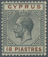 Cyprus: 1921-1922, King Geoge V With Watermark "Mult Script CA", Complete Set In - Altri & Non Classificati