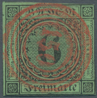 Baden - Marken Und Briefe: 1852, Freimarke 6 Kreuzer Schwarz Auf (dunkel)gelblic - Other & Unclassified