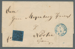 Braunschweig - Marken Und Briefe: 1853, 2 Sgr. Blau Dickes Papier, Als Ef. Von B - Brunswick