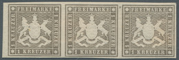 Württemberg - Marken Und Briefe: 1865, 1 Kreuzer Hellgraubraun Neudruck Mit Rote - Other & Unclassified