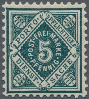 Württemberg - Marken Und Briefe: 1890, 5 Pf. Portpfl. Dienstsache Schwarzblaugrü - Other & Unclassified