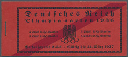 Deutsches Reich - Markenheftchen: 1936, "Olympische Spiele"-Markenheftchen Mit R - Booklets