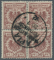 Deutsche Kolonien - Samoa: 1890, 50 Pfg. Krone/Adler, Rötlichbraun, Sauber Geste - Samoa