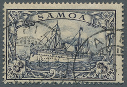 Deutsche Kolonien - Samoa: 1900, Kaiseryacht 3 Mark Entwertet "Apia ...10.03" Ge - Samoa