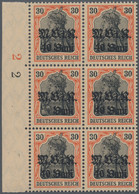 Deutsche Besetzung I. WK: Rumänien: 1917, Freimarken Germania 40 B Auf 30 (Pf) I - Occupazione 1914 – 18