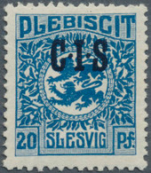 Deutsche Abstimmungsgebiete: Schleswig - Dienstmarken: 1920: 20 Pfg Dunkelgrauul - Autres & Non Classés