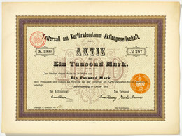 Alte Aktien / Wertpapiere: BERLIN; 1906, "Tattersall Am Kurfürstendamm-Aktienges - Other & Unclassified