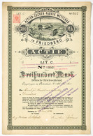 Alte Aktien / Wertpapiere: FRIEDBERG; 1884, "Actien-Zucker-Fabrik Wetterau In Fr - Other & Unclassified