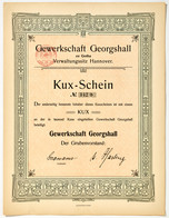 Alte Aktien / Wertpapiere: GOTHA; 1909, "Gewerkschaft Georgshall Zu Gotha (Verwa - Other & Unclassified